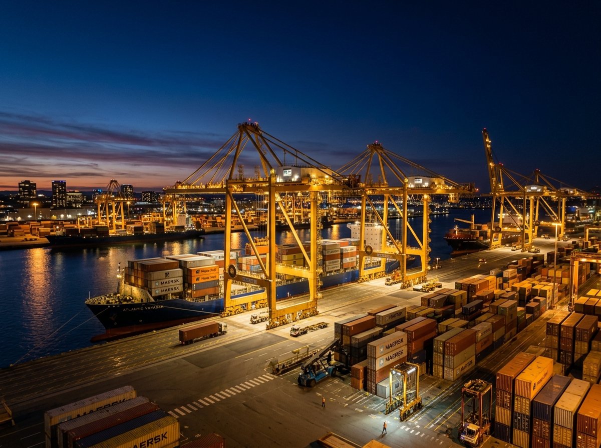 Port container terminal operations